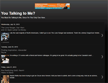 Tablet Screenshot of mikesyoutalkingtome.blogspot.com