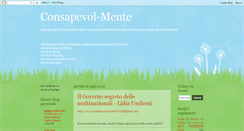 Desktop Screenshot of consapevol-mente.blogspot.com