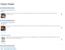 Tablet Screenshot of claryscloset.blogspot.com