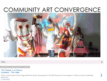Tablet Screenshot of communityartconvergence.blogspot.com