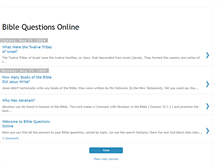 Tablet Screenshot of bible-questions-online.blogspot.com