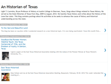 Tablet Screenshot of historianoftexas.blogspot.com