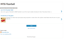 Tablet Screenshot of hyssfloorball.blogspot.com