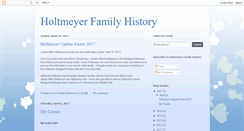 Desktop Screenshot of holtmeyerfamilyhistory.blogspot.com