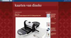 Desktop Screenshot of kaartenvandineke.blogspot.com