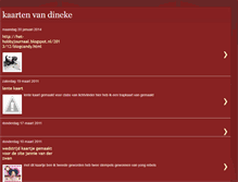 Tablet Screenshot of kaartenvandineke.blogspot.com
