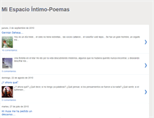 Tablet Screenshot of miespaciointimo-poemas.blogspot.com