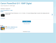 Tablet Screenshot of canonpowershotseller.blogspot.com