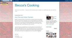 Desktop Screenshot of beccascookingspot.blogspot.com