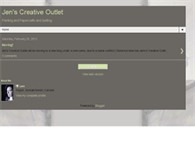 Tablet Screenshot of jenniferscreativeoutlet.blogspot.com