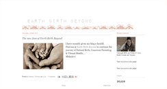 Desktop Screenshot of earthbirthbeyond.blogspot.com
