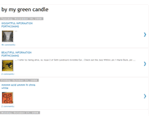 Tablet Screenshot of bymygreencandle.blogspot.com