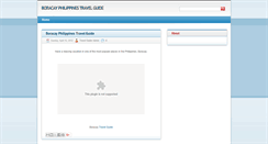 Desktop Screenshot of boracay-philippines-travel-guide.blogspot.com