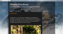 Desktop Screenshot of ontariowanderer.blogspot.com