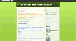 Desktop Screenshot of keindahan-kehidupan.blogspot.com