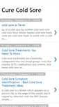 Mobile Screenshot of cure-cold-sore.blogspot.com