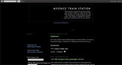 Desktop Screenshot of myspacetrains.blogspot.com