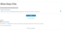 Tablet Screenshot of dimestorechic.blogspot.com