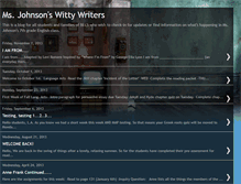 Tablet Screenshot of johnsonswittywriters.blogspot.com