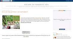 Desktop Screenshot of escapetoserenityspa.blogspot.com