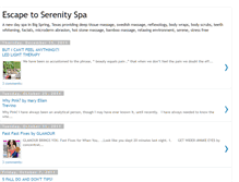 Tablet Screenshot of escapetoserenityspa.blogspot.com