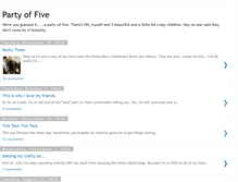 Tablet Screenshot of chapartyoffive.blogspot.com