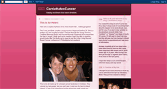 Desktop Screenshot of carriehatescancer.blogspot.com