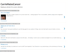 Tablet Screenshot of carriehatescancer.blogspot.com