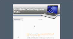 Desktop Screenshot of certificate--online--programs.blogspot.com