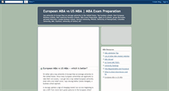 Desktop Screenshot of european-mba-vs-us-mba.blogspot.com
