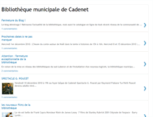 Tablet Screenshot of bibliotheque-cadenet.blogspot.com