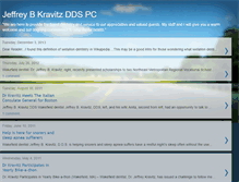 Tablet Screenshot of jeffreybkravitzdds.blogspot.com