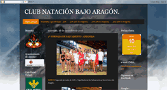 Desktop Screenshot of natacionbajoaragon.blogspot.com