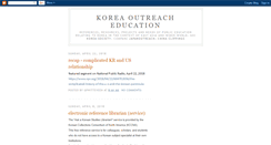 Desktop Screenshot of korea-outreach.blogspot.com