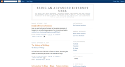 Desktop Screenshot of beinganadvancedinternetuser.blogspot.com