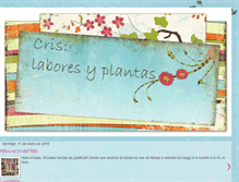 Tablet Screenshot of crislaboresyplantas.blogspot.com