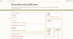 Desktop Screenshot of gamedownloadmaster.blogspot.com