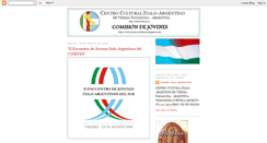 Desktop Screenshot of jovenesitaloargentinos.blogspot.com