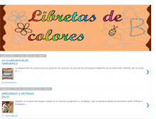 Tablet Screenshot of libretasdecolores.blogspot.com