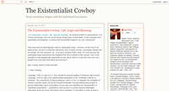 Desktop Screenshot of existentialistcowboy.blogspot.com