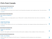 Tablet Screenshot of chrisfromcanada.blogspot.com