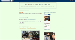 Desktop Screenshot of lowcountryarchitect.blogspot.com