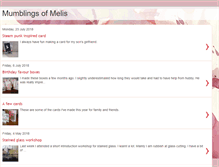 Tablet Screenshot of mumblingsofmelis.blogspot.com