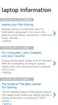 Mobile Screenshot of laptopinformationlist.blogspot.com