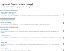 Tablet Screenshot of legionofsuperheroesology.blogspot.com