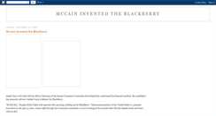 Desktop Screenshot of mccainblackberry.blogspot.com