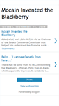 Mobile Screenshot of mccainblackberry.blogspot.com