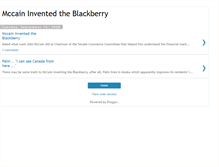 Tablet Screenshot of mccainblackberry.blogspot.com