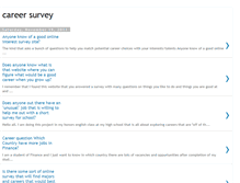 Tablet Screenshot of career-survey.blogspot.com