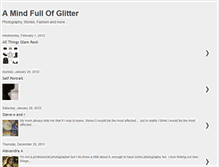 Tablet Screenshot of amindfullofglitter.blogspot.com